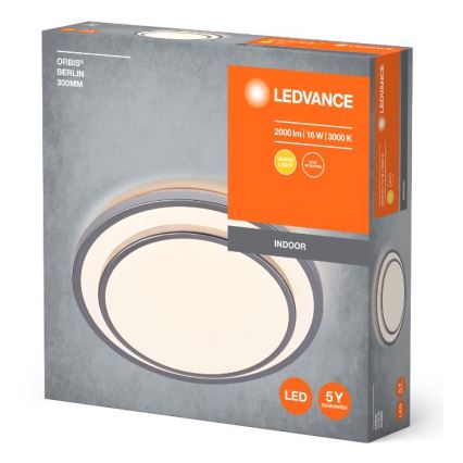 Ledvance - Φωτιστικό οροφής LED ORBIS BERLIN LED/16W/230V ασήμι