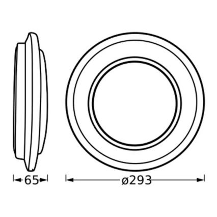 Ledvance - Φωτιστικό οροφής LED ORBIS BERLIN LED/16W/230V ασήμι
