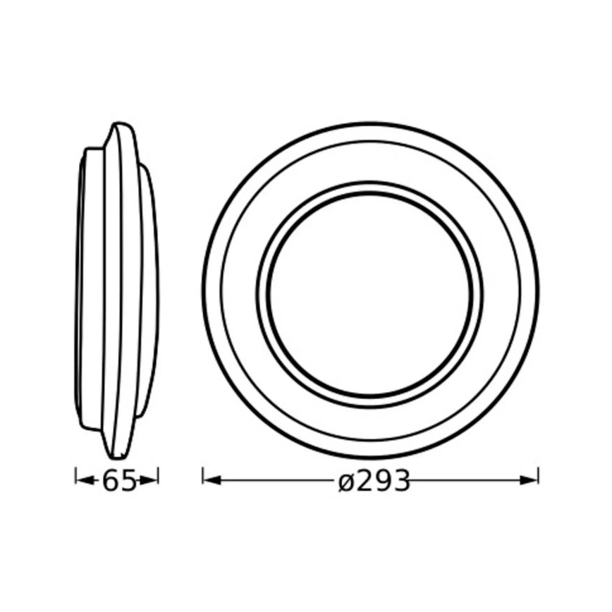 Ledvance - Φωτιστικό οροφής LED ORBIS BERLIN LED/16W/230V ασήμι