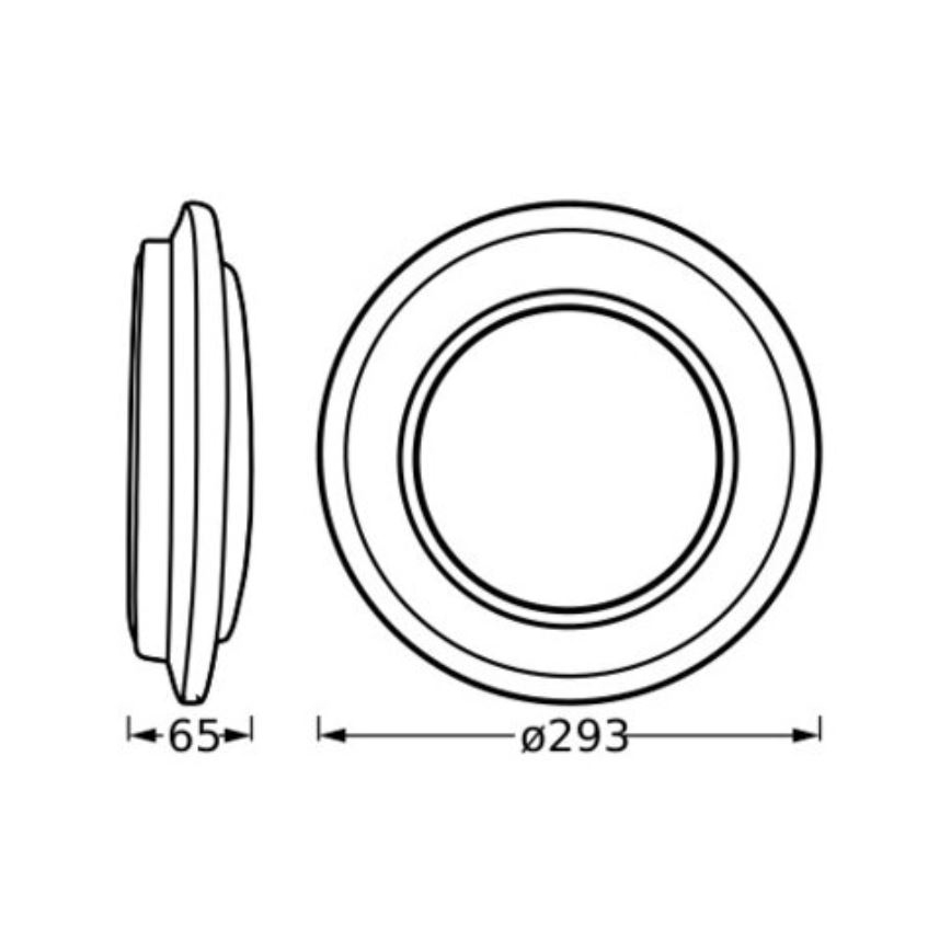Ledvance - Φωτιστικό οροφής LED ORBIS BERLIN LED/16W/230V μαύρο