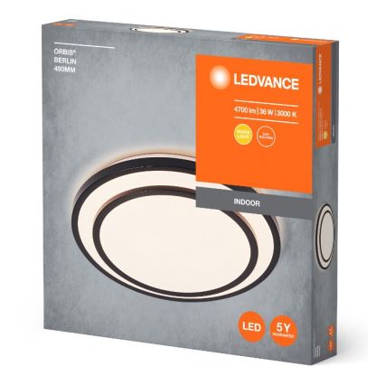 Ledvance - Φωτιστικό οροφής LED ORBIS BERLIN LED/36W/230V μαύρο