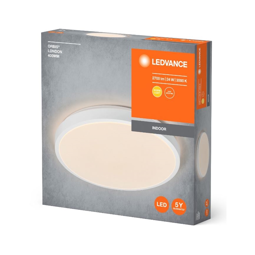 Ledvance - Φωτιστικό οροφής LED ORBIS LONDON LED/24W/230V λευκό