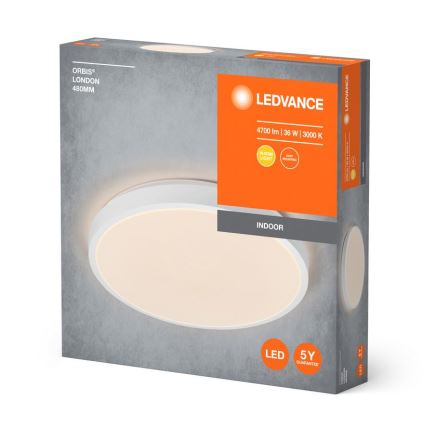 Ledvance - Φωτιστικό οροφής LED ORBIS LONDON LED/36W/230V λευκό