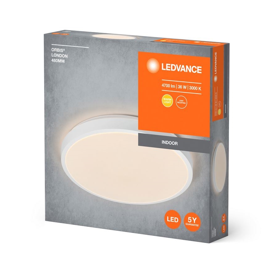 Ledvance - Φωτιστικό οροφής LED ORBIS LONDON LED/36W/230V λευκό