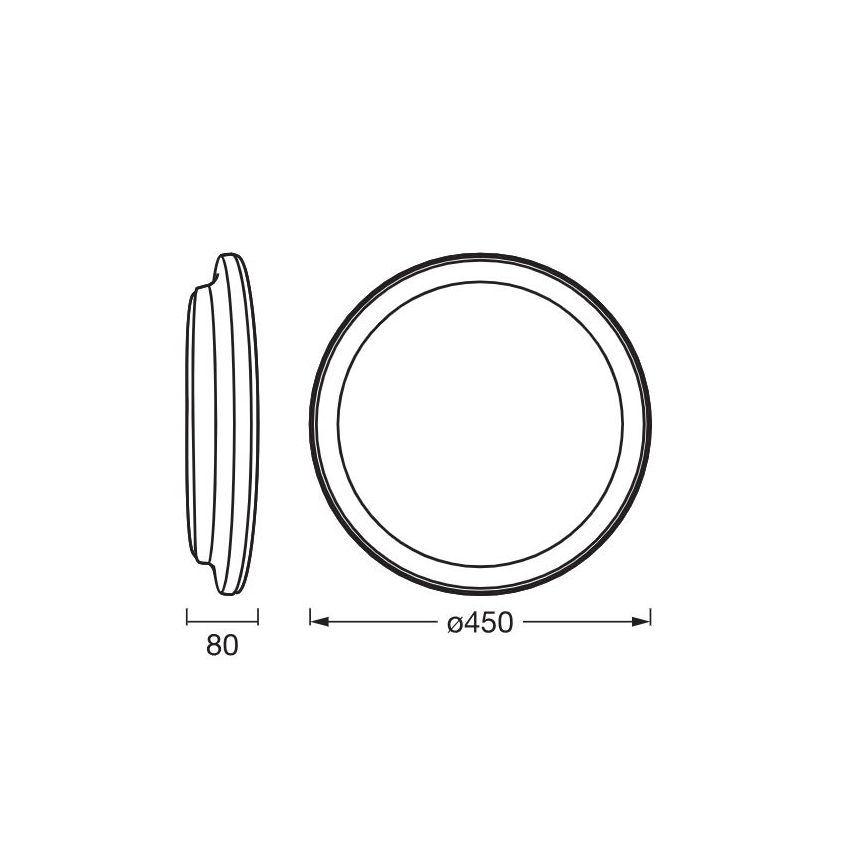 Ledvance - Φωτιστικό οροφής LED ORBIS PEDERSON LED/24W/230V διάμετρος 45 cm λευκό