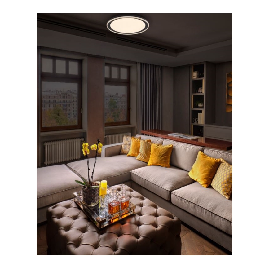 Ledvance - Φωτιστικό οροφής LED ORBIS PEDERSON LED/36W/230V διάμετρος 55 cm μαύρο