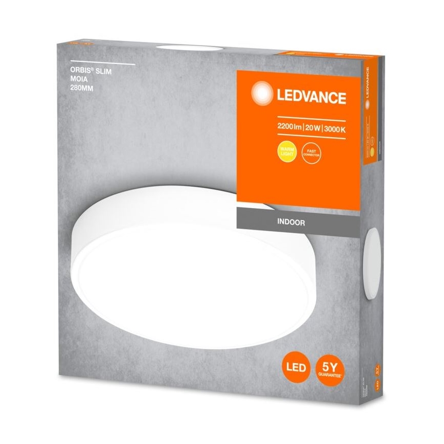 Ledvance - Φωτιστικό οροφής LED ORBIS SLIM LED/20W/230V λευκό