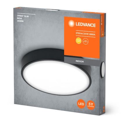 Ledvance - Φωτιστικό οροφής LED ORBIS SLIM LED/24W/230V μαύρο