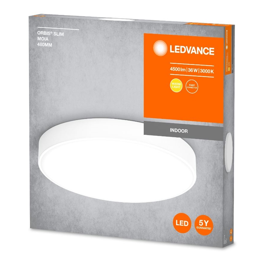 Ledvance - Φωτιστικό οροφής LED ORBIS SLIM LED/36W/230V λευκό