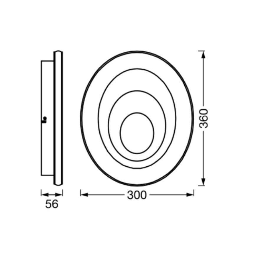 Ledvance - Φωτιστικό οροφής LED ORBIS SPIRAL LED/27W/230V