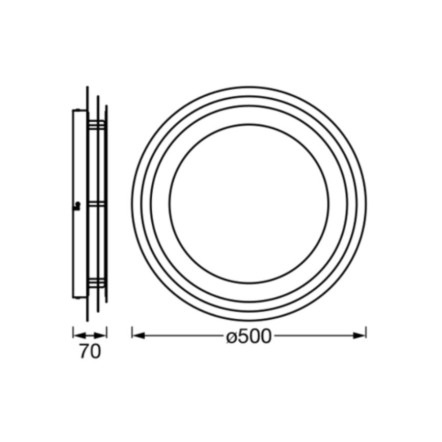 Ledvance - Φωτιστικό οροφής LED ORBIS SPIRAL LED/38W/230V