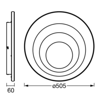 Ledvance - Φωτιστικό οροφής LED ORBIS SPIRAL LED/42W/230V