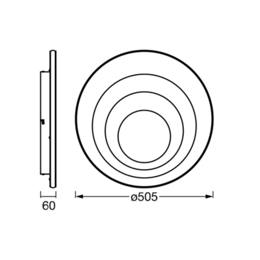 Ledvance - Φωτιστικό οροφής LED ORBIS SPIRAL LED/42W/230V