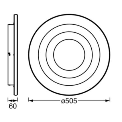 Ledvance - Φωτιστικό οροφής LED ORBIS SPIRAL LED/42W/230V