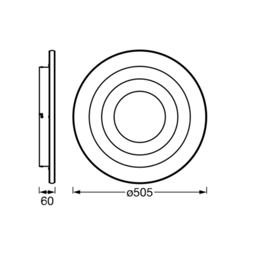 Ledvance - Φωτιστικό οροφής LED ORBIS SPIRAL LED/42W/230V
