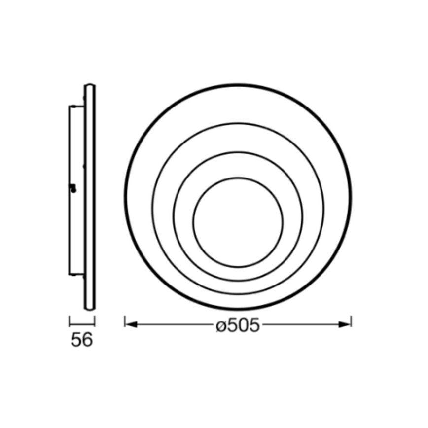 Ledvance - Φωτιστικό οροφής LED ORBIS SPIRAL LED/42W/230V
