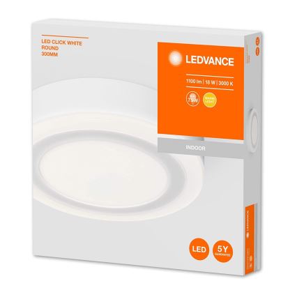 Ledvance -Φωτιστικό οροφής LED ROUND  LED/18W/230V d. 30 cm