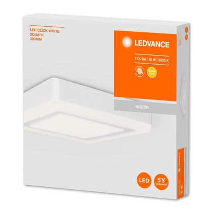 Ledvance - Φωτιστικό οροφής LED SQUARE LED/18W/230V