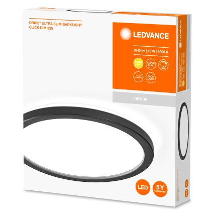 Ledvance - Φωτιστικό οροφής ORBIS LED Dimmable LED/15W/230V μαύρο