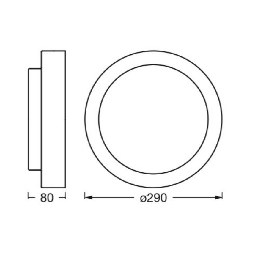 Ledvance - Φωτιστικό οροφής ORBIS MADRID 2xE27/10W/230V μαύρο
