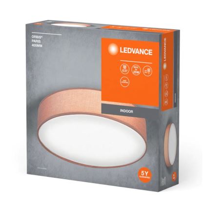 Ledvance - Φωτιστικό οροφής ORBIS ΠΑΡΙΣΙ 2xE27/25W/230V καφέ