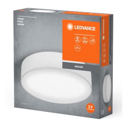 Ledvance - Φωτιστικό οροφής ORBIS ΠΑΡΙΣΙ 2xE27/25W/230V λευκό