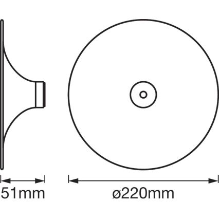 Ledvance - Φωτιστικό οροφής SMART+ TIBEA 1xE27/60W/230V