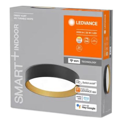 Ledvance - Φωτιστικό οροφής LED Dimmable SMART+ KURT LED/30W/230V 2700-6500K Wi-Fi