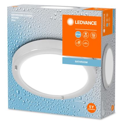 Ledvance - Φωτιστικό οροφής μπάνιου BATHROOM CLASSIC 1xE27/15W/230V IP44