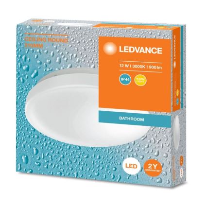 Ledvance - Φωτιστικό οροφής μπάνιου LED CEILING ROUND LED/12W/230V 3000K IP44