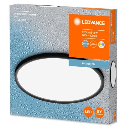 Ledvance - Φωτιστικό οροφής μπάνιου LED DISC LED/18W/230V 3000/4000K IP44