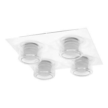 Ledvance - Φωτιστικό οροφής μπάνιου LED ORBIS FLAME 4xLED/5,5W/230V 3000/4000K IP44 λευκό