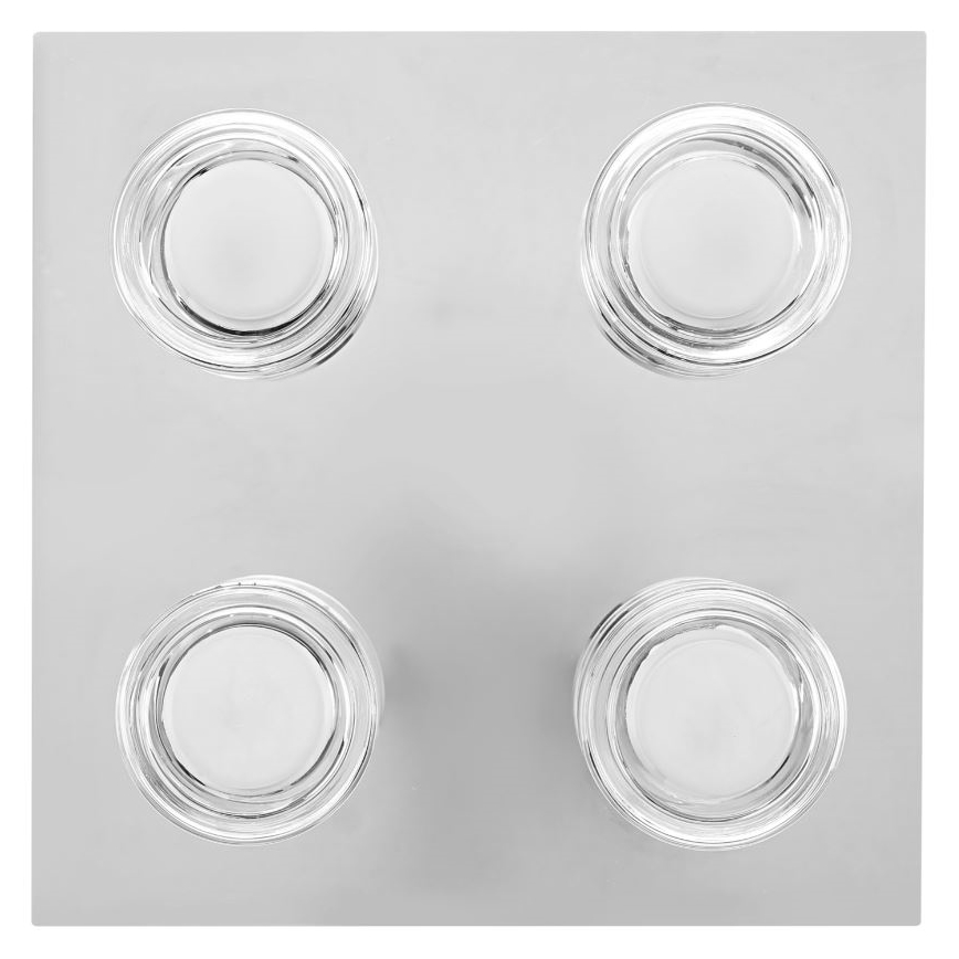 Ledvance - Φωτιστικό οροφής μπάνιου LED ORBIS FLAME 4xLED/5,5W/230V 3000/4000K IP44 χρώμιο