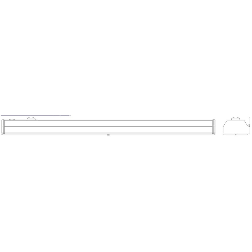 Ledvance - Φωτιστικό πάγκου κουζίνας LED με αισθητήρα MOBILE LED/1W/5V 500 mAh 20 cm