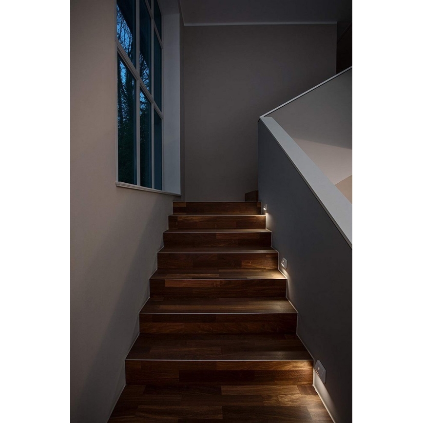 Ledvance - Φωτιστικό σκάλας LED με αισθητήρα NIGHTLUX LED/0,25W/3×AAA IP54