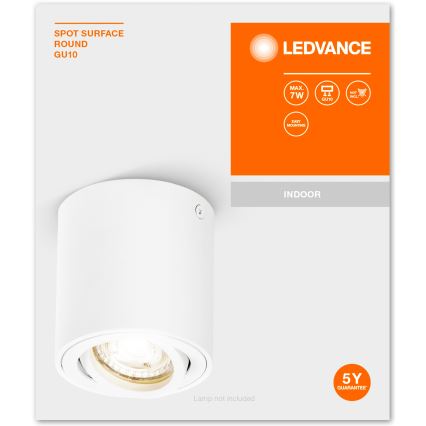 Ledvance - Φωτιστικό σποτ SPOT 1xGU10/7W/230V λευκό