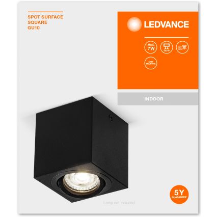 Ledvance - Φωτιστικό σποτ SPOT 1xGU10/7W/230V μαύρο