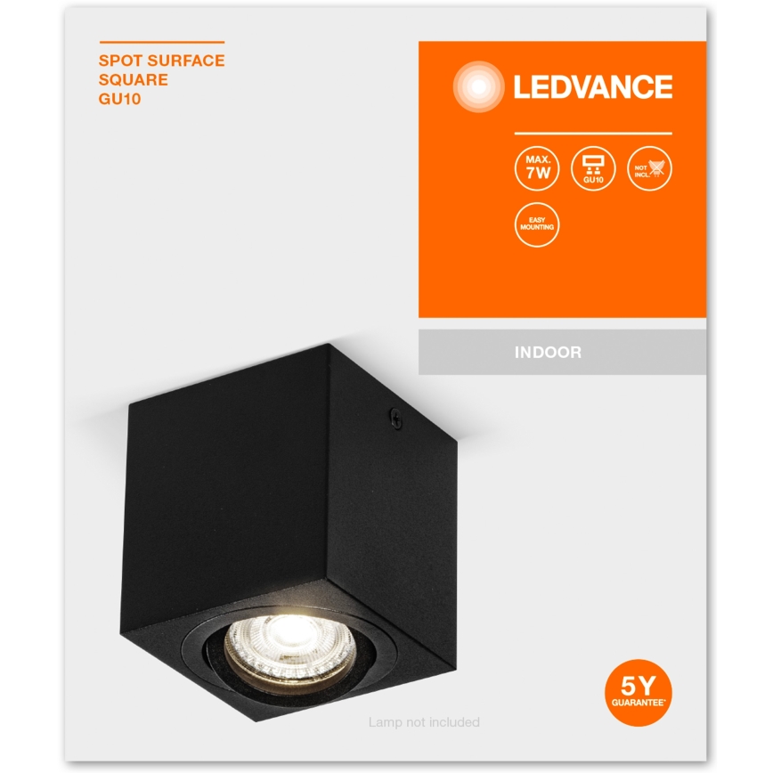 Ledvance - Φωτιστικό σποτ SPOT 1xGU10/7W/230V μαύρο