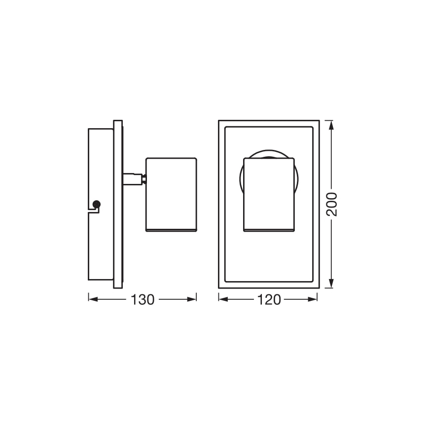 Ledvance - Φωτιστικό σποτ τοίχου LED DECOR MARS LED/16,5W/230V