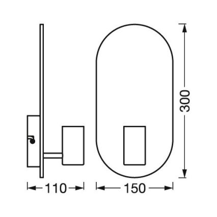 Ledvance - Φωτιστικό τοίχου DECOR WOOD 1xE27/8W/230V