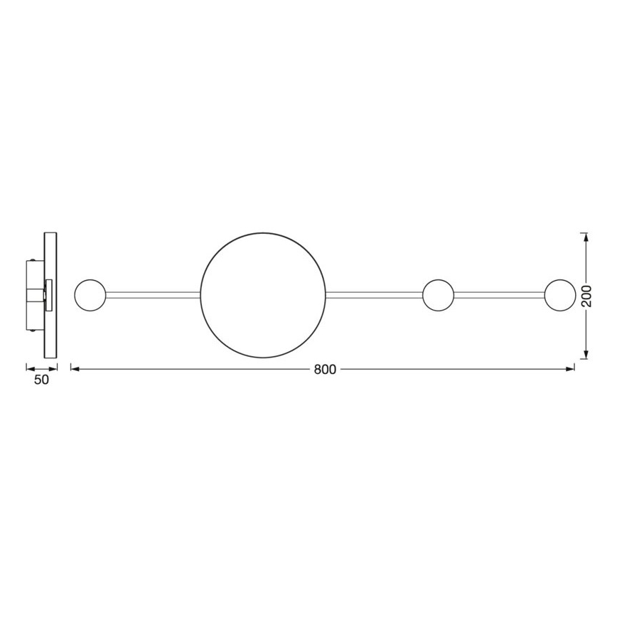 Ledvance - Φωτιστικό τοίχου LED DECOR WOOD LED/6W/230V