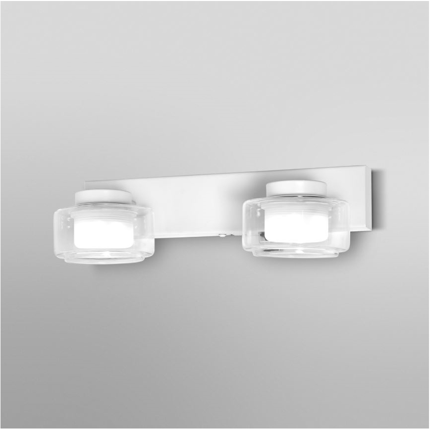 Ledvance - Φωτιστικό τοίχου μπάνιου LED ORBIS FLAME 2xLED/5,5W/230V 3000/4000K IP44 λευκό