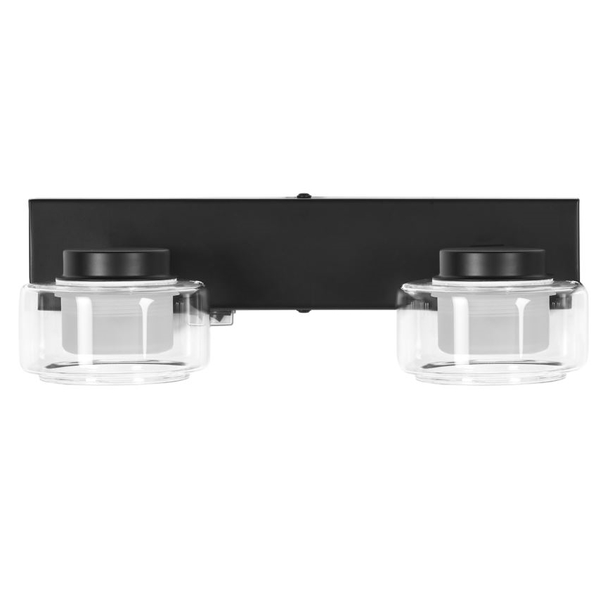 Ledvance - Φωτιστικό τοίχου μπάνιου LED ORBIS FLAME 2xLED/5,5W/230V 3000/4000K IP44 μαύρο