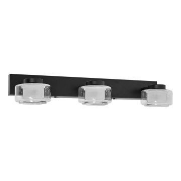 Ledvance - Φωτιστικό τοίχου μπάνιου LED ORBIS FLAME 3xLED/5,5W/230V 3000/4000K IP44 μαύρο