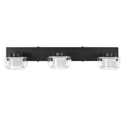Ledvance - Φωτιστικό τοίχου μπάνιου LED ORBIS FLAME 3xLED/5,5W/230V 3000/4000K IP44 μαύρο
