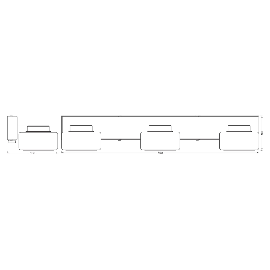 Ledvance-Φωτιστικό τοίχου μπάνιου LED ORBIS FLAME 3xLED/5,5W/230V IP44 χρώμιο
