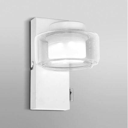 Ledvance - Φωτιστικό τοίχου μπάνιου LED ORBIS FLAME LED/5,5W/230V 3000/4000K IP44 λευκό