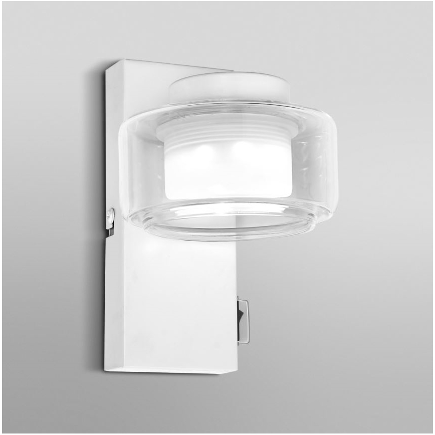 Ledvance - Φωτιστικό τοίχου μπάνιου LED ORBIS FLAME LED/5,5W/230V 3000/4000K IP44 λευκό