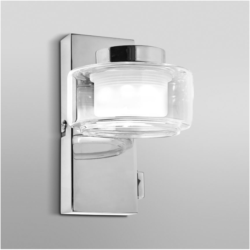 Ledvance - Φωτιστικό τοίχου μπάνιου LED ORBIS FLAME LED/5,5W/230V 3000/4000K IP44 χρώμιο