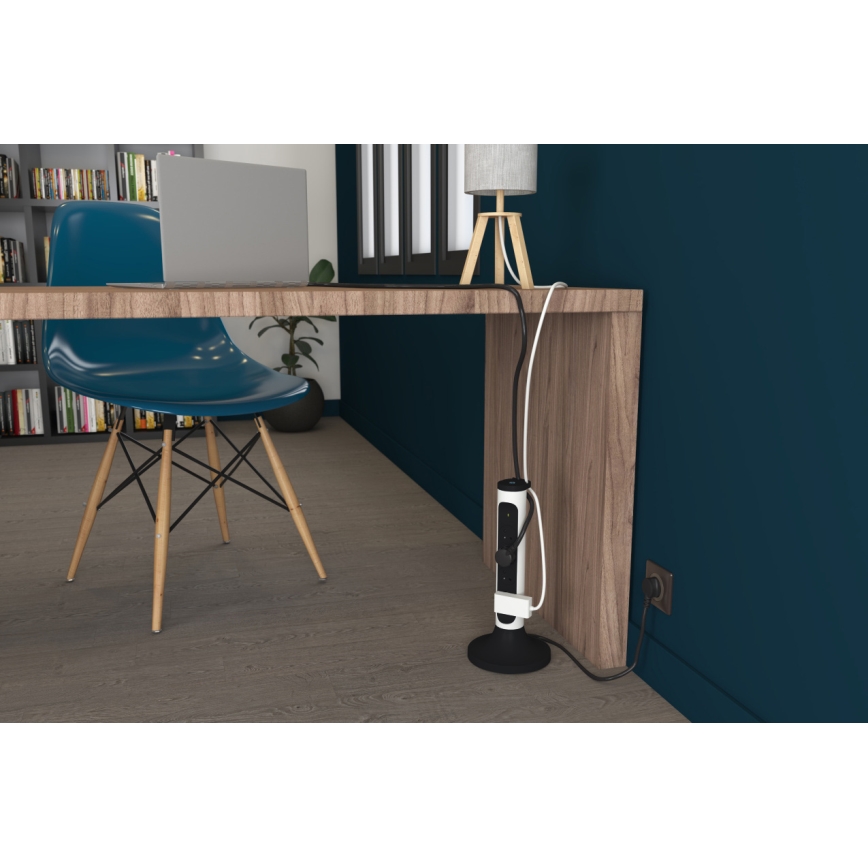 Legrand 049410 - Πολύπριζο 4 θέσεων με καλώδιο 230V/16A, 4x2P+T 2m